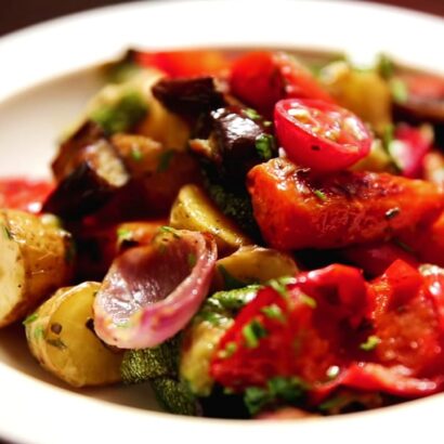 Thumbnail for Roasted Vegetable Salad “dairy free”: Baked Veg Salad